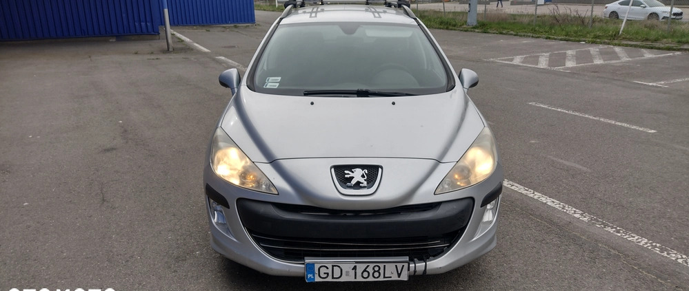 Peugeot 308 cena 9901 przebieg: 253000, rok produkcji 2009 z Gdańsk małe 137